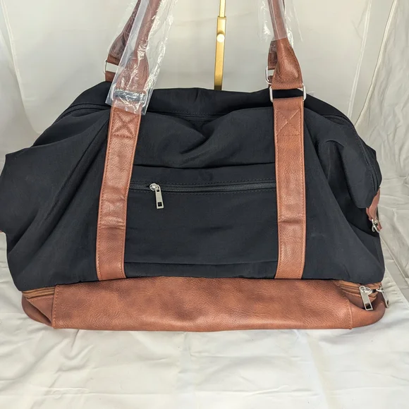 Stylish Black and Brown Men's Bag - Picture 1 of 7
